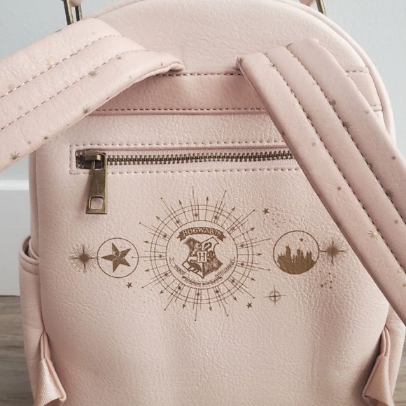 Harry Potter Hogwarts & House Emblems Backpack (BoxLunch Exclusive) - Picture 2 of 3